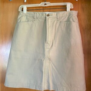White Stag Cream Tan Resort A-Line Skirt